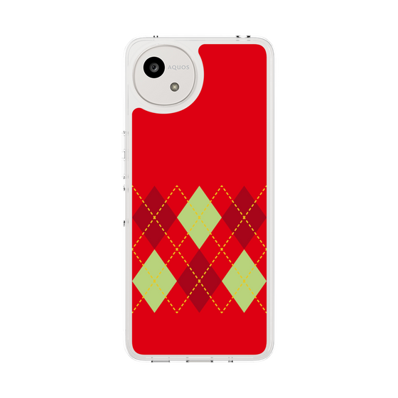 スリムプロテクションケース［ Nordic Argyle - Red ］