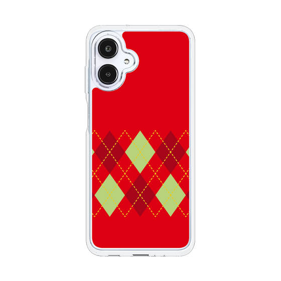 スリムプロテクションケース［ Nordic Argyle - Red ］