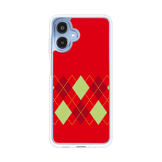 スリムプロテクションケース［ Nordic Argyle - Red ］