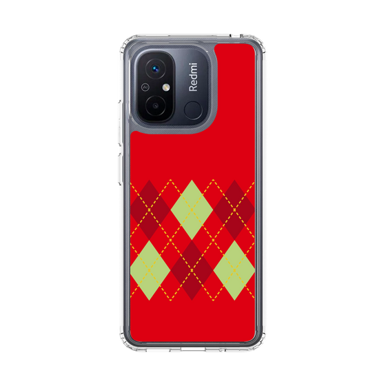 スリムプロテクションケース［ Nordic Argyle - Red ］