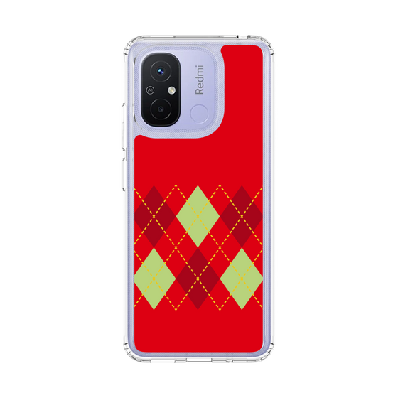 スリムプロテクションケース［ Nordic Argyle - Red ］
