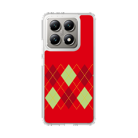 スリムプロテクションケース［ Nordic Argyle - Red ］