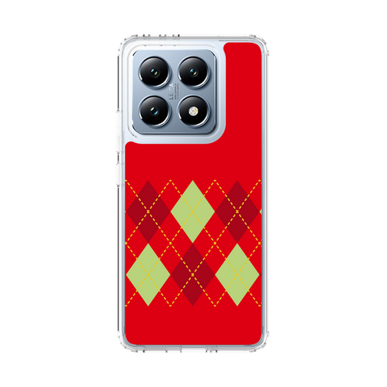 スリムプロテクションケース［ Nordic Argyle - Red ］