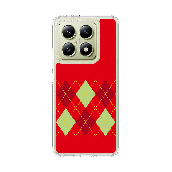 スリムプロテクションケース［ Nordic Argyle - Red ］