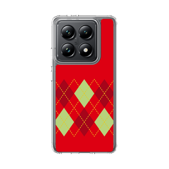 スリムプロテクションケース［ Nordic Argyle - Red ］
