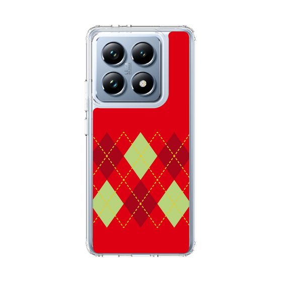 スリムプロテクションケース［ Nordic Argyle - Red ］