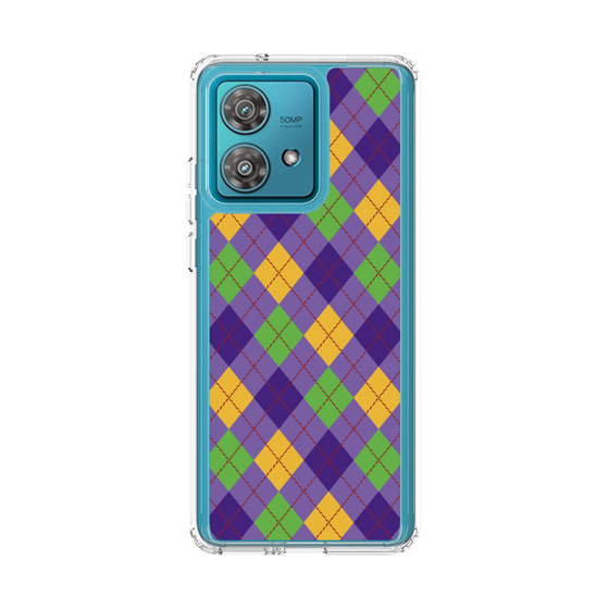 スリムプロテクションケース［ Argyle - Purple ］
