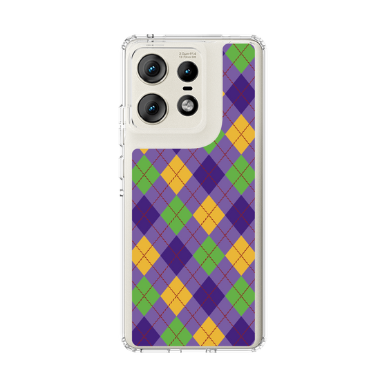 スリムプロテクションケース［ Argyle - Purple ］