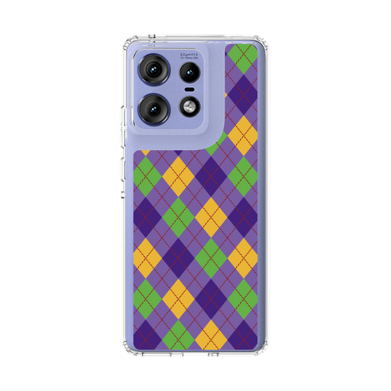 スリムプロテクションケース［ Argyle - Purple ］