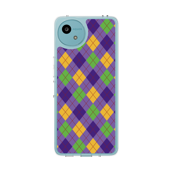 スリムプロテクションケース［ Argyle - Purple ］