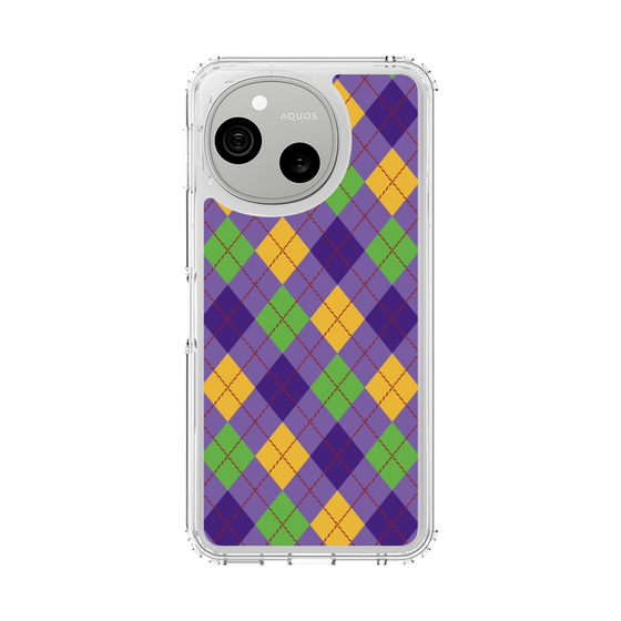 スリムプロテクションケース［ Argyle - Purple ］