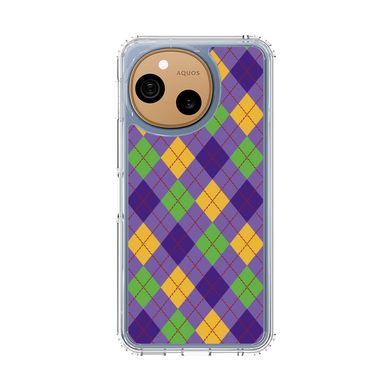 スリムプロテクションケース［ Argyle - Purple ］