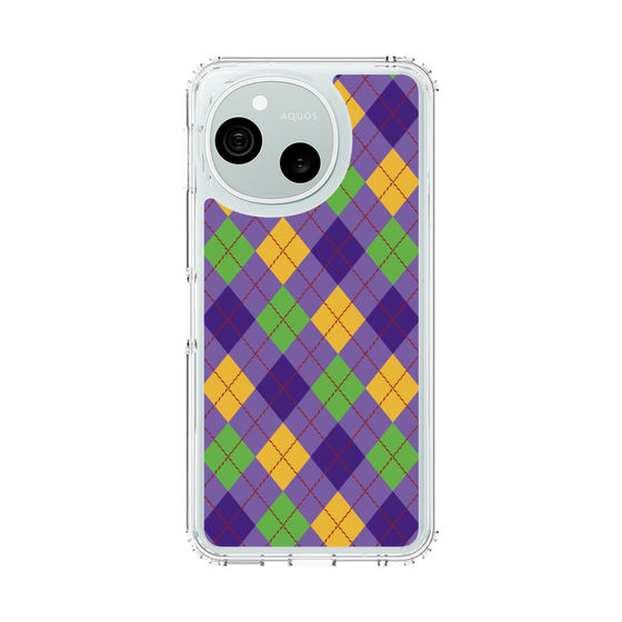 スリムプロテクションケース［ Argyle - Purple ］