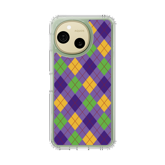 スリムプロテクションケース［ Argyle - Purple ］