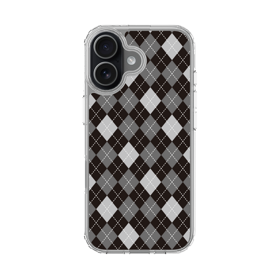 スリムプロテクションケース［ Argyle - Black ］