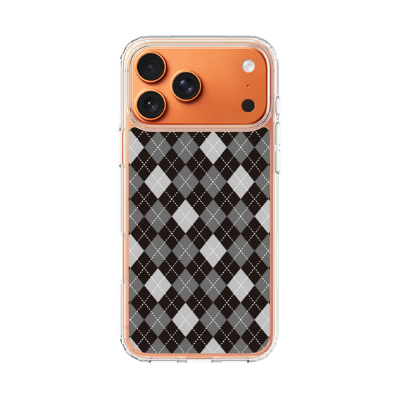 スリムプロテクションケース［ Argyle - Black ］