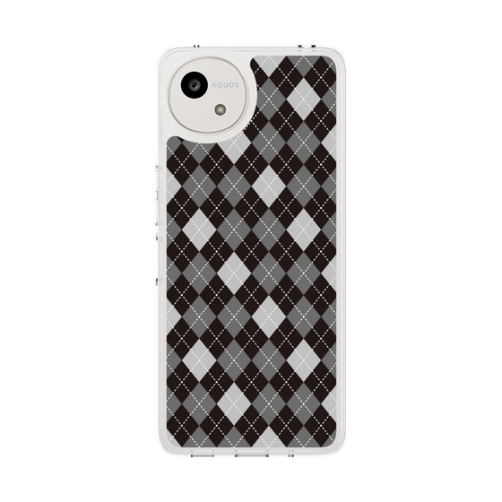 スリムプロテクションケース［ Argyle - Black ］