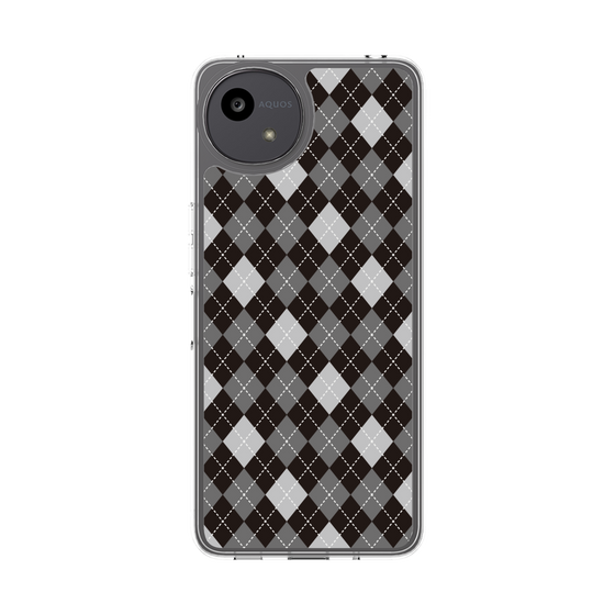 スリムプロテクションケース［ Argyle - Black ］