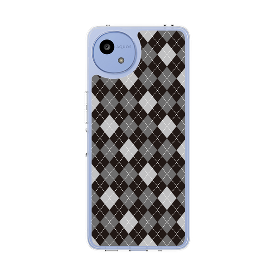 スリムプロテクションケース［ Argyle - Black ］