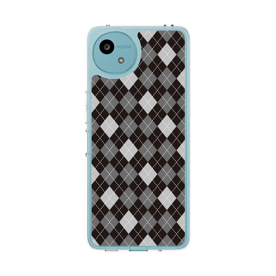 スリムプロテクションケース［ Argyle - Black ］
