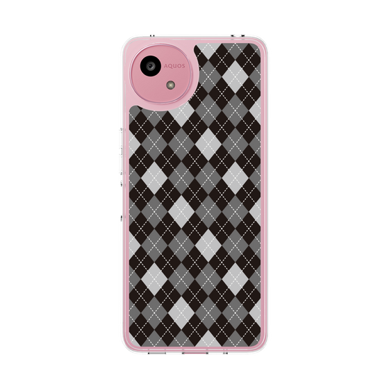 スリムプロテクションケース［ Argyle - Black ］