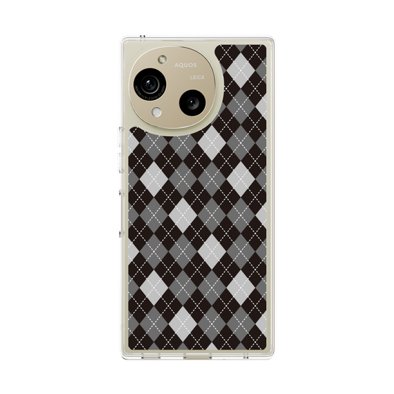 スリムプロテクションケース［ Argyle - Black ］