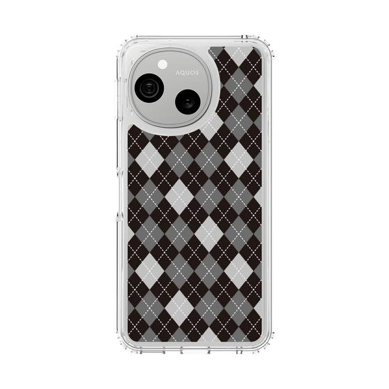 スリムプロテクションケース［ Argyle - Black ］