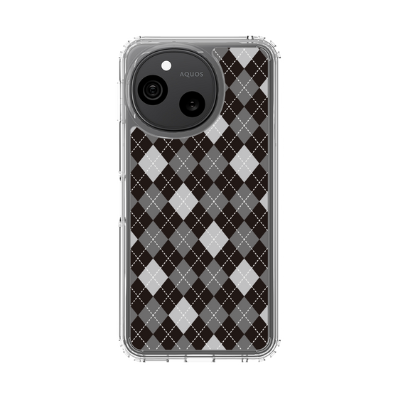 スリムプロテクションケース［ Argyle - Black ］