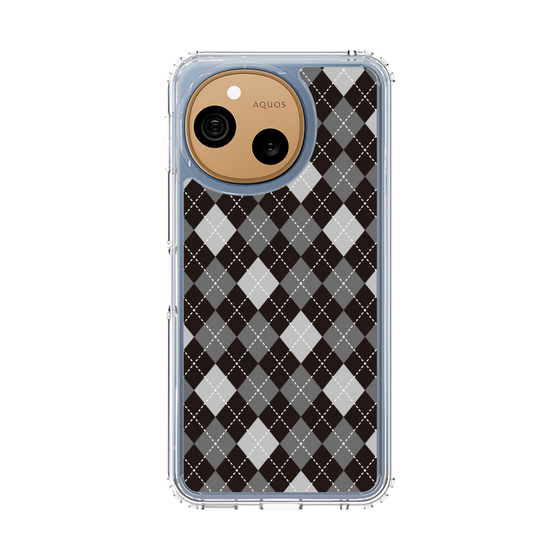 スリムプロテクションケース［ Argyle - Black ］