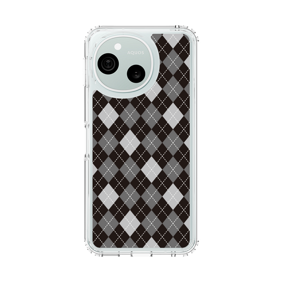 スリムプロテクションケース［ Argyle - Black ］