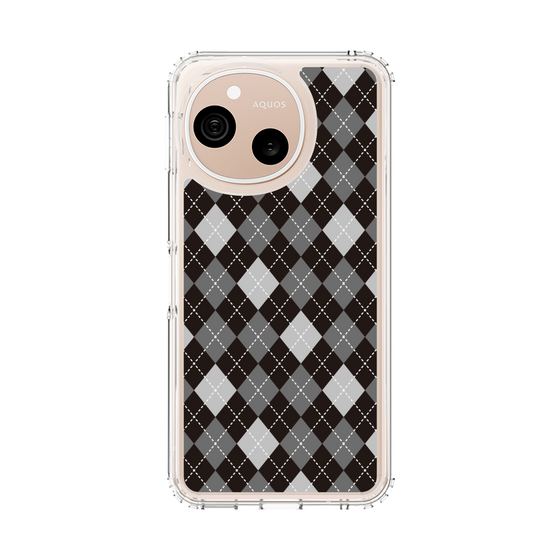スリムプロテクションケース［ Argyle - Black ］