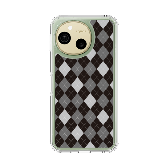 スリムプロテクションケース［ Argyle - Black ］