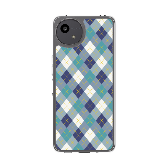 スリムプロテクションケース［ Argyle - Blue ］
