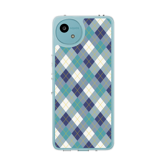 スリムプロテクションケース［ Argyle - Blue ］