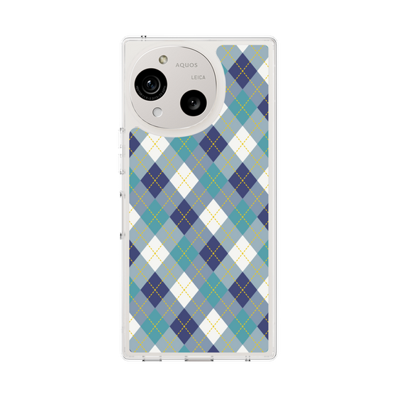 スリムプロテクションケース［ Argyle - Blue ］