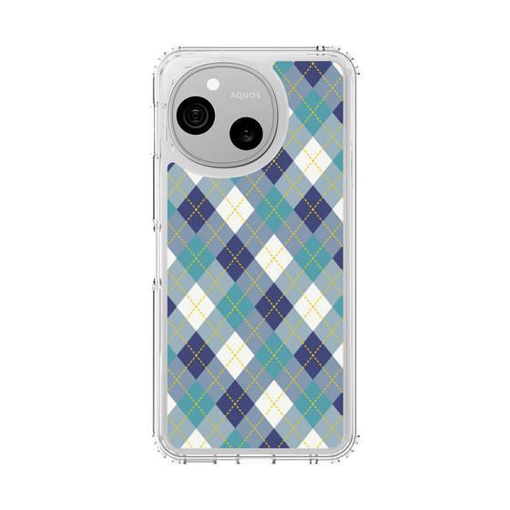 スリムプロテクションケース［ Argyle - Blue ］