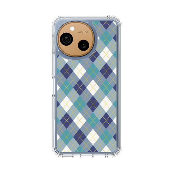 スリムプロテクションケース［ Argyle - Blue ］