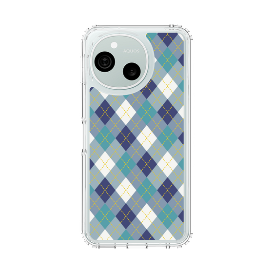 スリムプロテクションケース［ Argyle - Blue ］