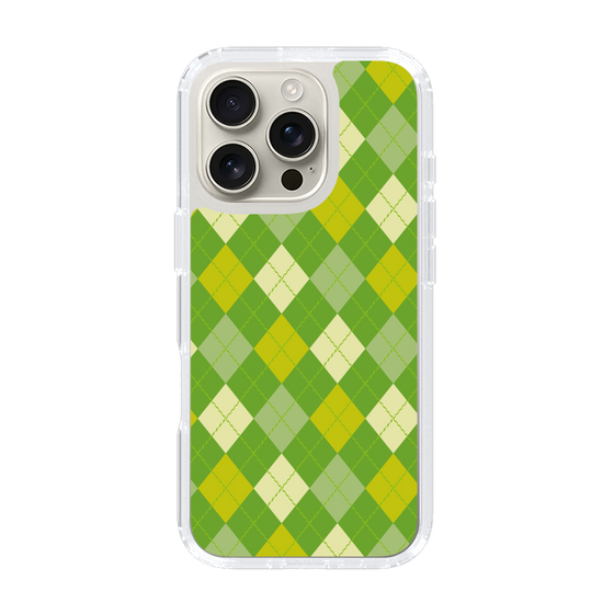 スリムプロテクションケース［ Argyle - Green ］