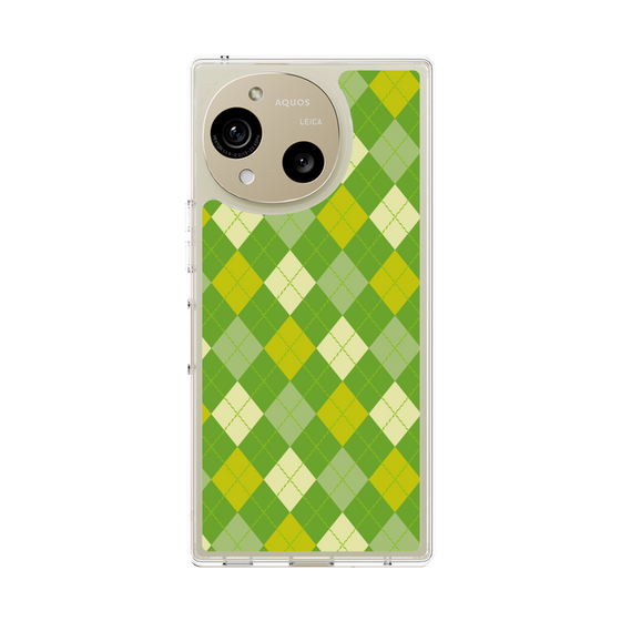 スリムプロテクションケース［ Argyle - Green ］