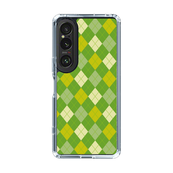 スリムプロテクションケース［ Argyle - Green ］