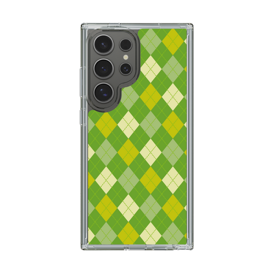 スリムプロテクションケース［ Argyle - Green ］