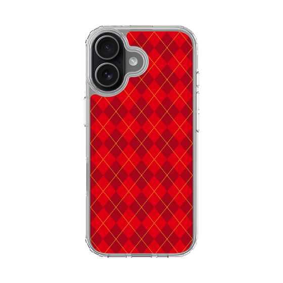 スリムプロテクションケース［ Argyle - Red ］