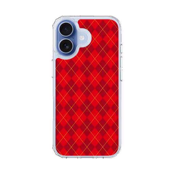 スリムプロテクションケース［ Argyle - Red ］