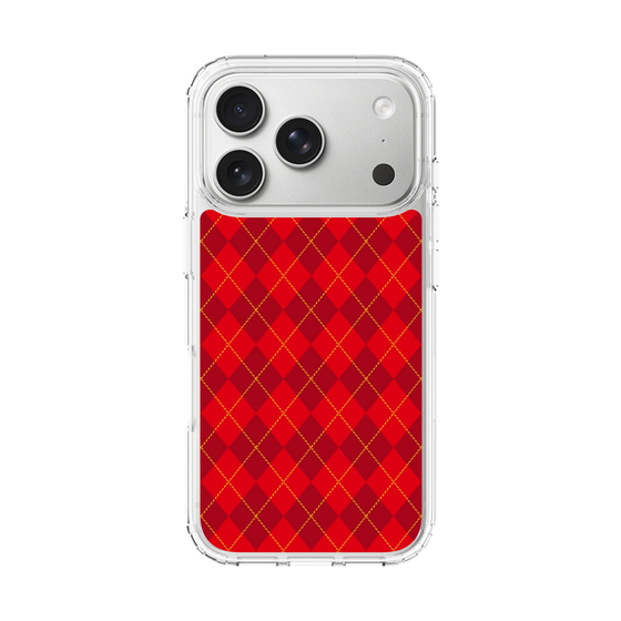 スリムプロテクションケース［ Argyle - Red ］