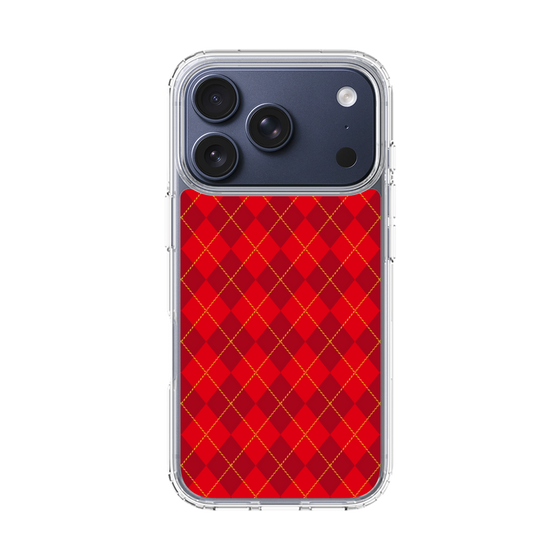 スリムプロテクションケース［ Argyle - Red ］