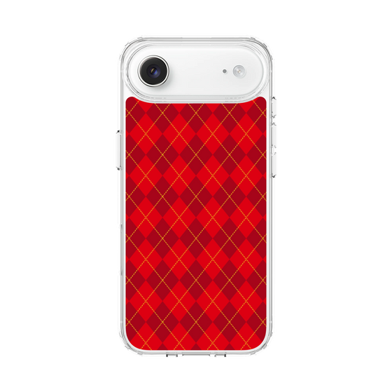 スリムプロテクションケース［ Argyle - Red ］