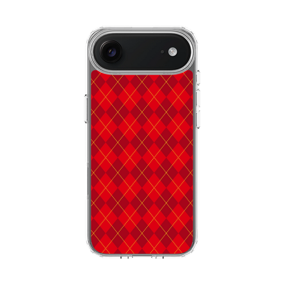 スリムプロテクションケース［ Argyle - Red ］