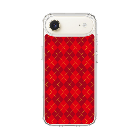 スリムプロテクションケース［ Argyle - Red ］