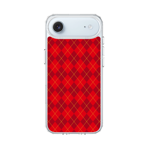スリムプロテクションケース［ Argyle - Red ］
